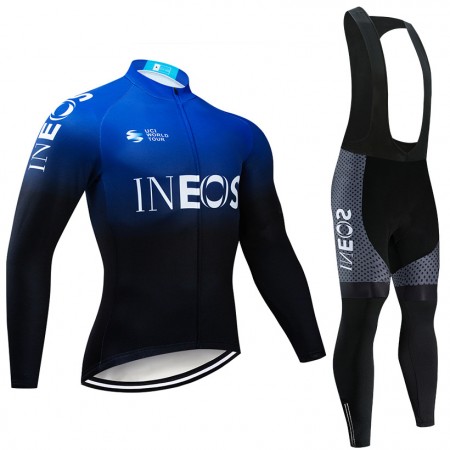 Tenue Maillot M/L + Collant à Bretelles 2019 TEAM INEOS N002